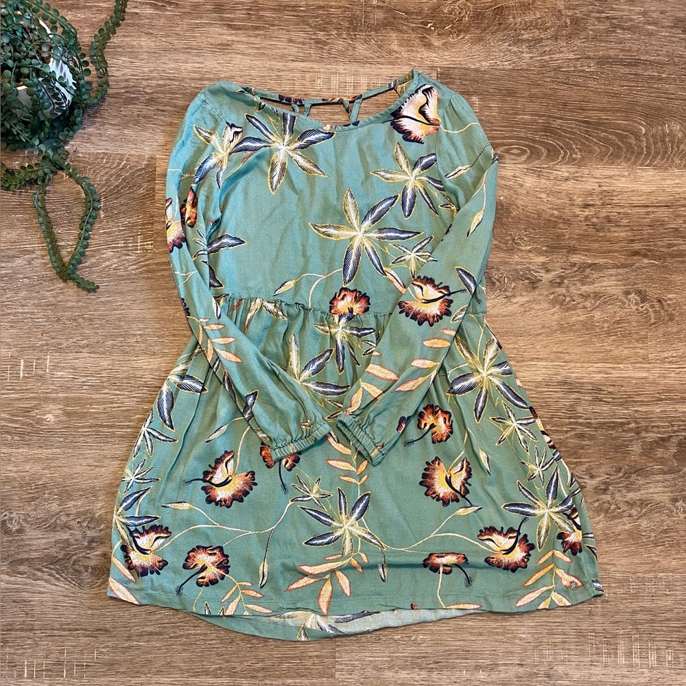 Roxy Green Floral Dress